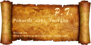 Pokoráczki Teofila névjegykártya